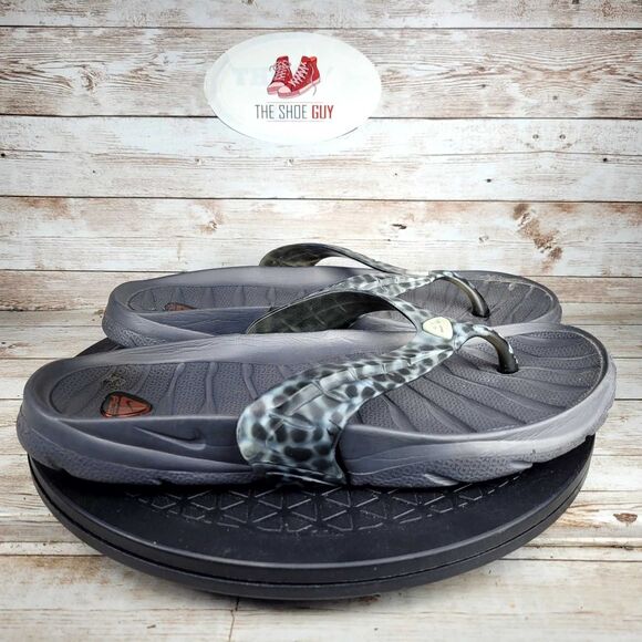 Nike ACG Mens size 9 Black Flip Flops  Shandal Shoes - Picture 1 of 10